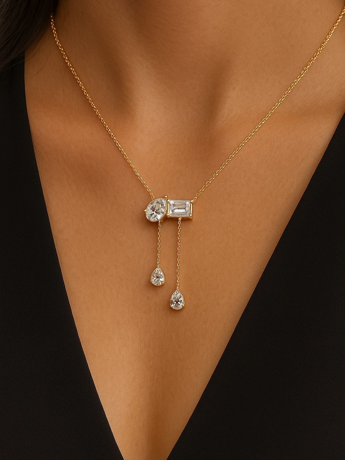 lab grown diamond pendant